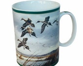 Danbury Mint Ducks America mug cup Maass Wild Wing Mallard Western Marsh pintail