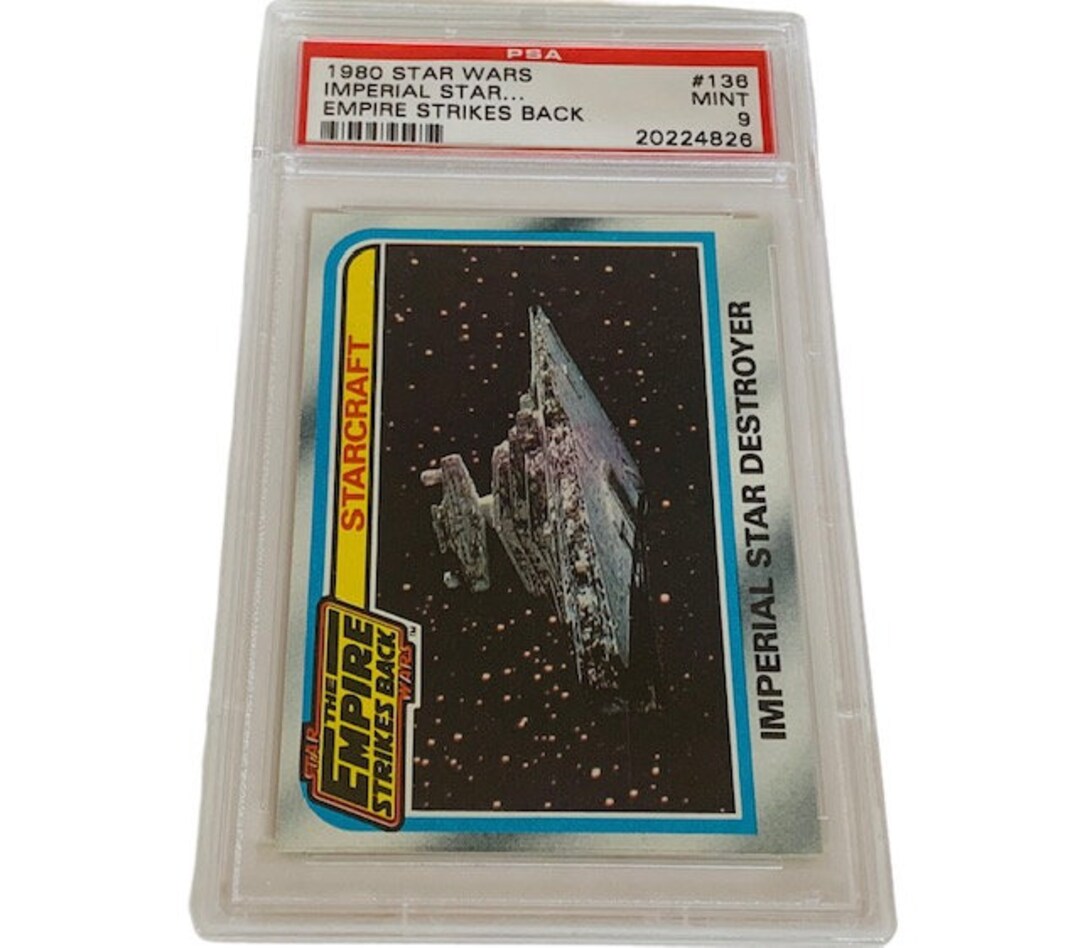 Star Wars Trading Card Vintage Graded PSA 9 Mint Starcraft #136