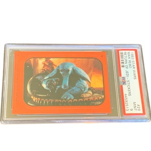 Naklejka na kartę kolekcjonerską Star Wars Topps w stylu vintage Graded PSA 9 mint vtg oryginalna kolekcjonerska RZADKA Return Jedi #29 Max Rebo Band Jabba Hutt