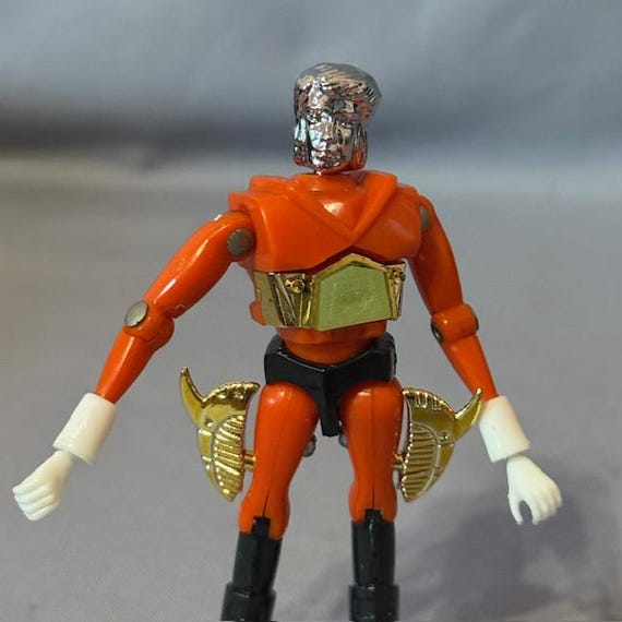 Vintage Micronauts Action Figure Toy 1978 Mego Orange Pharoid Time