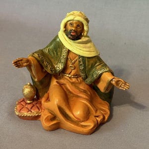 Vintage Roman Fontanini Italy Figurine Nativity Christmas Gift 3 Kings Balthazar