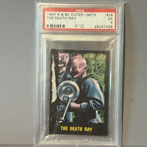 Vintage Outer Limits Daystar Card 1964 Monster Horror Sci Fi PSA 5 Death Ray #26
