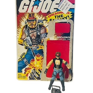 Dreadnok Fackel Gi Joe Cobra Figur Hasbro ARAH vtg 1984 File Card Waffe Winken BMC5