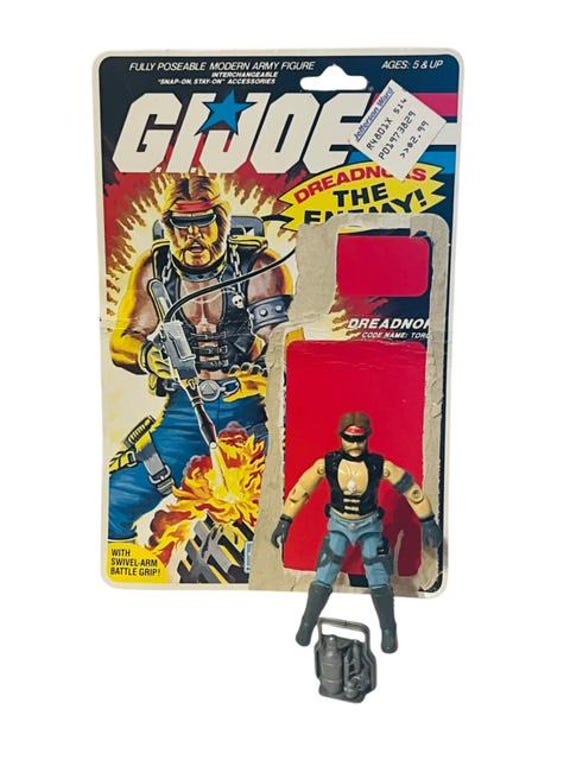 Dreadnok Torch Gi Joe Cobra Figure Hasbro ARAH Vtg 1984 File Card
