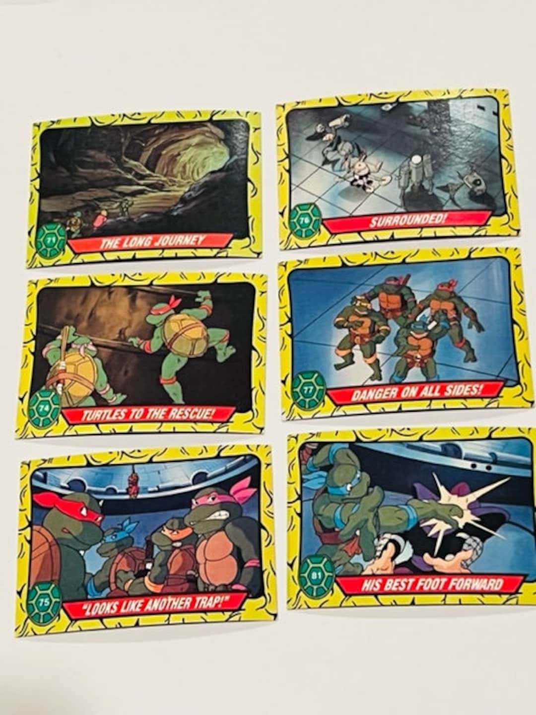 Teenage Mutant Ninja Turtles Trading Cards Lot Sticker Mirage Topps