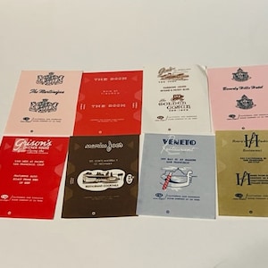 Sugar Packet Advertising Ad Ephemera LOT antique vtg Veneto Joes Dock Hotel LA1
