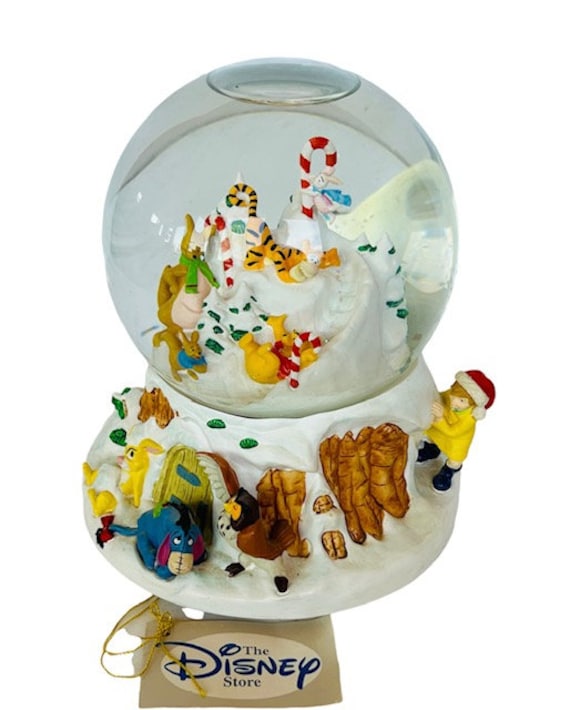 Disney Store Snowglobe Snow Globe Figurine Tigger Eeyore