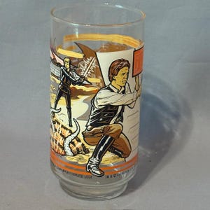 Tazza in vetro vintage Star Wars Burger King 1983 Sarlacc Pit Luke Skywalker Solo