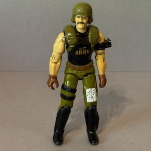 Vintage ARAH Gi Joe Cobra Action Figure Military Toy Backblast 1989 Go Army