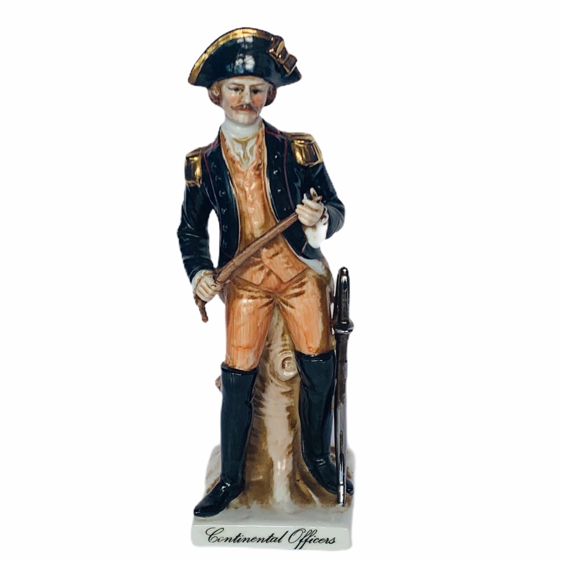 ROYAL CROWN FIGURINE antique Revolutionary War Continental Officers