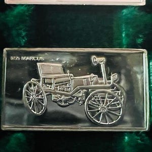 Franklin Mint Silver Bar Mini Ingot 1975 Centennial Car Classic 1875 Marcus vtg