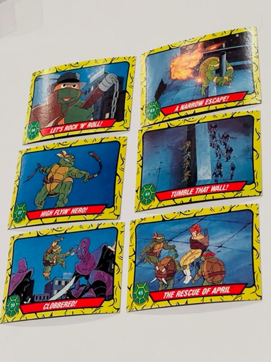 Teenage Mutant Ninja Turtles Trading Cards Lot Sticker Mirage