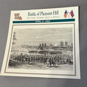 Vintage kaart burgeroorlog 1995 Atlas militaire veldslagen campagnes 1864 Pleasant Hill