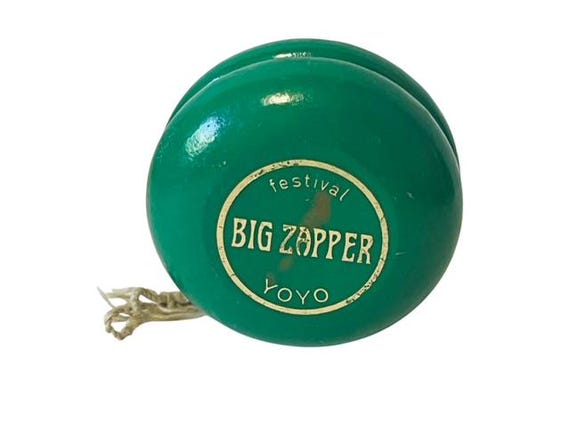 Big Zapper Green Duncan Imperial Yoyo Tournament Toy Yo-yo Vtg Yo