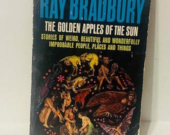 Ray Bradbury Golden Apples Sun Science Fiction Paperback Book Vtg Nightmare UFO