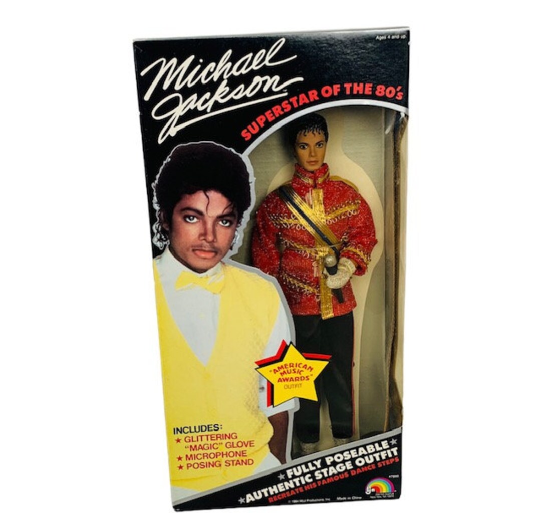 Michael Jackson Action Figure Toy Doll 12 Inch 12 LJN 1984 Superstars of the 80s Poseable Magic