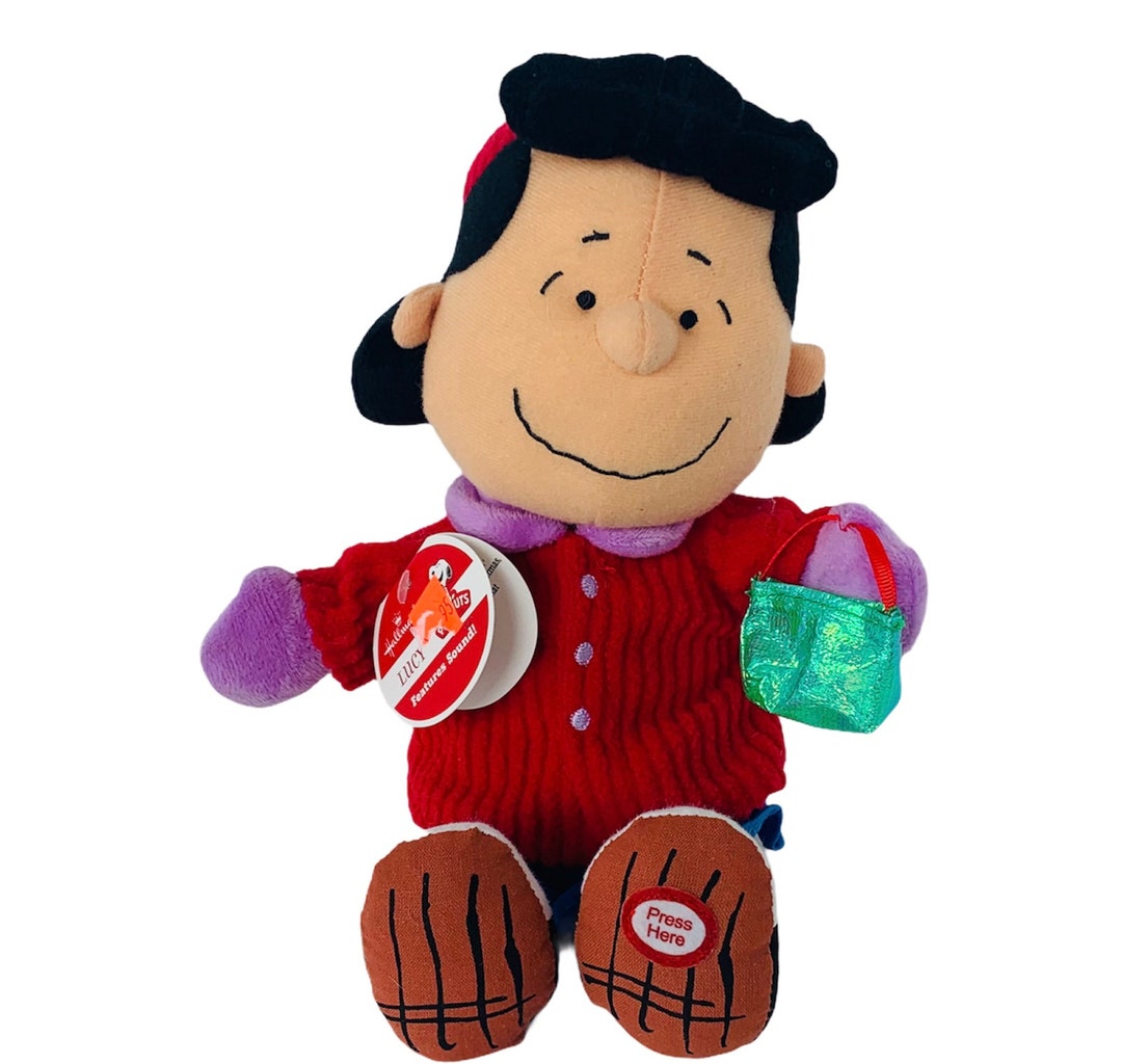 Peanuts Gang Plush Talking Stuffed Animal Figure Toy Hallmark Etsy