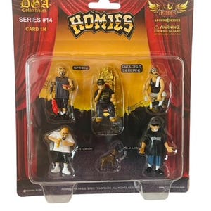 Homies Toy Figures DGA lowrider Series 14 MOC Sealed Sparky Stitch Big Los ALC1