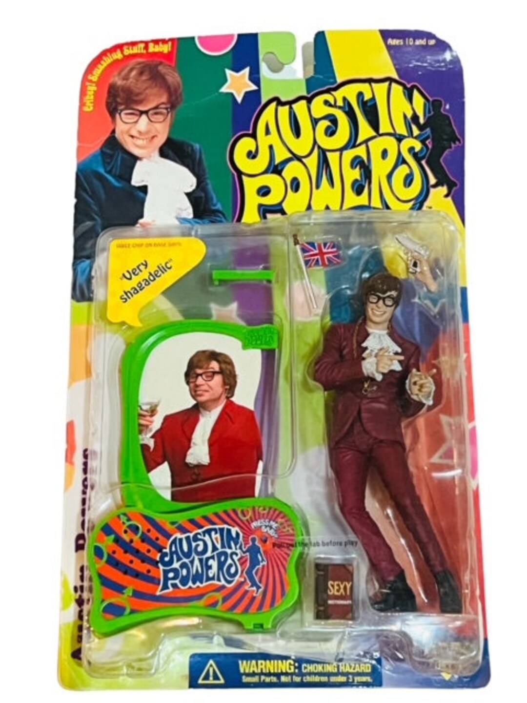 Austin Powers Action Figure Mcfarlane Mike Myers Dr Evil Shagadelic Toy