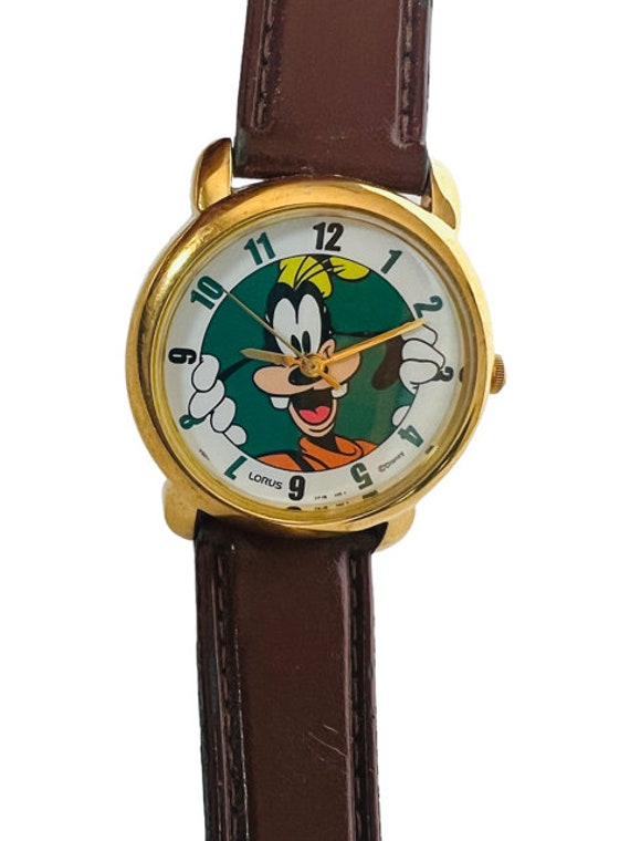 Goofy watch vtg Walt Disney Japan disneyland Lorus