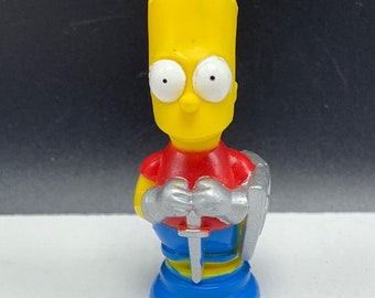 THE SIMPSONS 3D CHESS set pawn piece replacement part figure 1992 vintage fox tcffc matt groening knight board game retro pop culture Bart