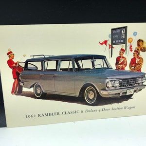 Classic Car Planter Relpo 6216 Japan Figurine Automobile Blue Etsy