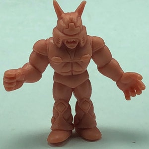 1985 VINTAGE M.U.S.C.L.E. muscle man men wrestling wrestler 1985 action figure Mattel anime flesh color toy #167 Black rain alien helmet