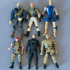 Vintage Gi Joe Parts Action Figure Lot Cobra Hasbro Toy Lanard Military Army Men