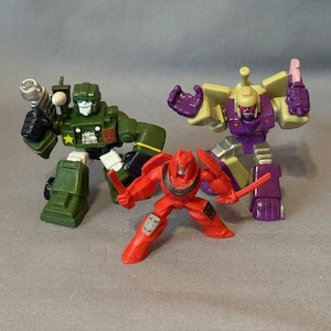 Vintage Transformers Gobots Mixed Lot Hasbro Samurai Miniatures Rubber Shogun