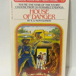 Wählen Sie Ihr eigenes Abenteuer Science Fiction Taschenbuch VTG Haus Gefahr # 15