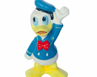 WALT DISNEY FIGURINE Vintage Japan Skulptur Figur Disneyland Park Geschenk Ware Donald Duck Weihnachtsdeko Winkender Hand Seemann