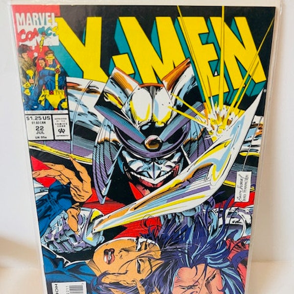 X-Men #22 Comic Book Marvel Super Heroes Vtg 1993 Silver Samurai Psylocke Kubert BC5