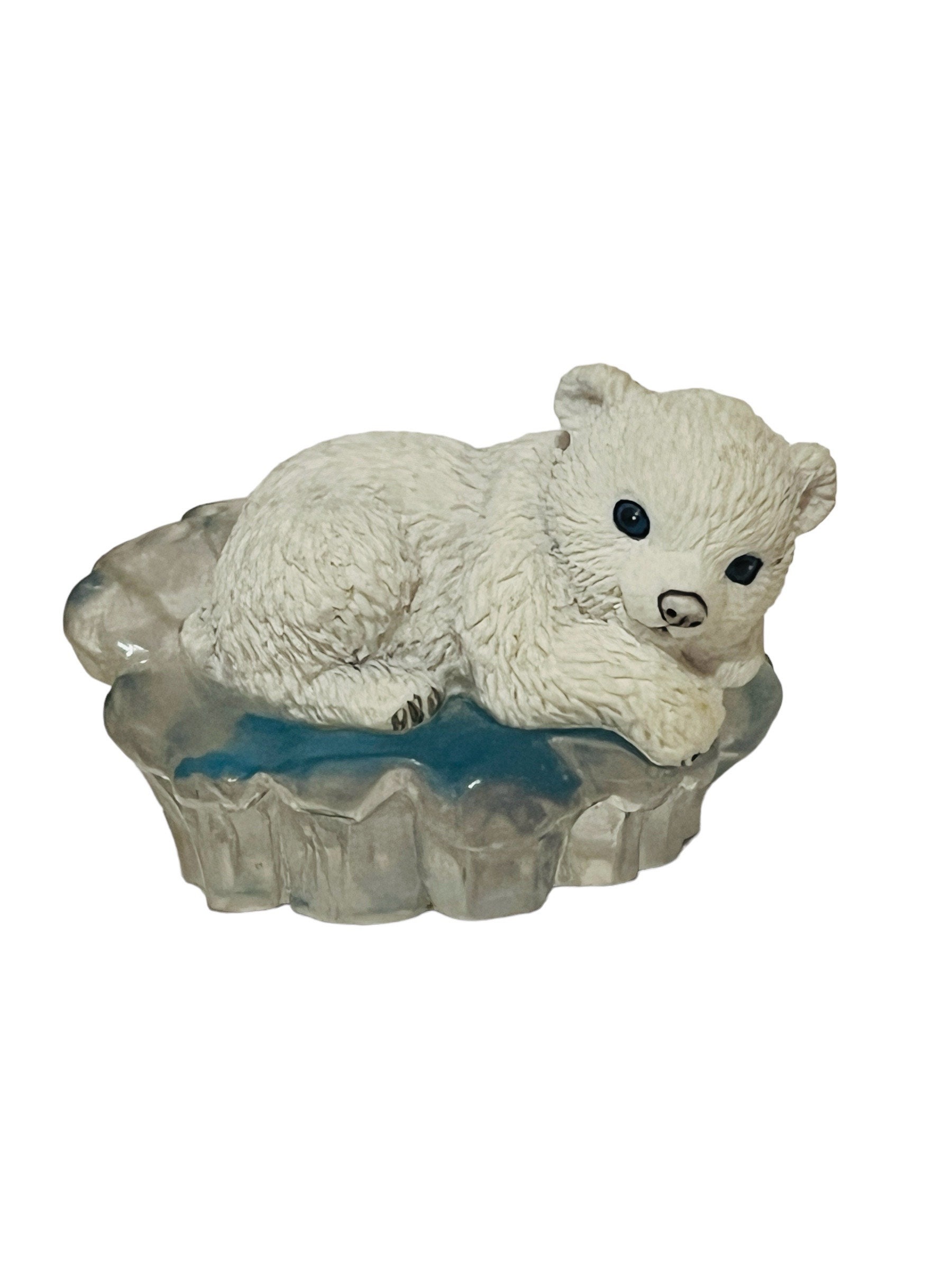 アラビア　Polar bear フィギュリン　Father 艶なし Franklin polar bear - Etsy 日本