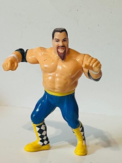 Jim Anvil Neidhart Action Figure WWF 1991 Hasbro WWE Wrestling
