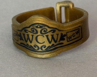 Vintage WCW Championship Belt NWA Wrestling Toy WWF 1990 Wwe Accessory Gold Nwo