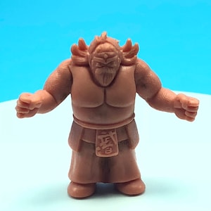 1985 VINTAGE M.U.S.C.L.E. muscle man men wrestling wrestler 1985 action figure Mattel anime flesh color toy #56 Neptune King flabby