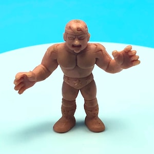 1985 VINTAGE M.U.S.C.L.E. muscle man men wrestling wrestler action figure Mattel anime flesh toy 200 Terryman E stars headband boy image 1