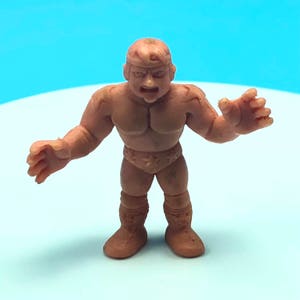 1985 VINTAGE M.U.S.C.L.E. muscle man men wrestling wrestler action figure Mattel anime flesh toy #200 Terryman E stars headband boy