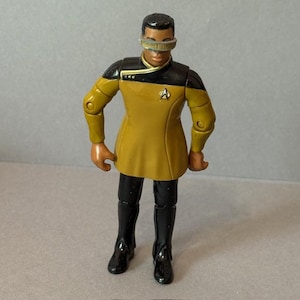Vintage Geordi La Forge Star Trek  Playmates Figure Toy 1992 Levar Burton Next