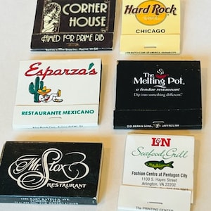 Match Book vtg Advertising matchbook Lot Esparzas L&N Melting Pot Mr Fox usa MB4