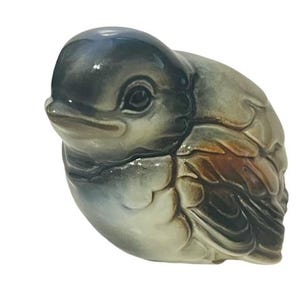 Bird Figurine Vtg Sculpture Goebel Hummel Western Germany W Chickadee Bunting