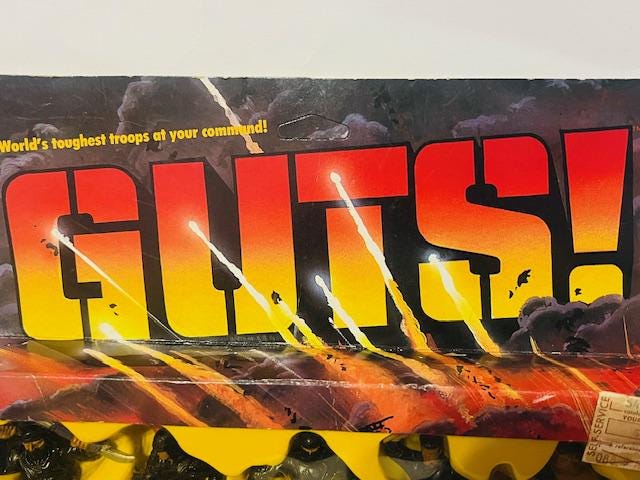 Aikido Force G.U.T.S. Mattel Soldiers Vtg Figures MOC Box Ninja