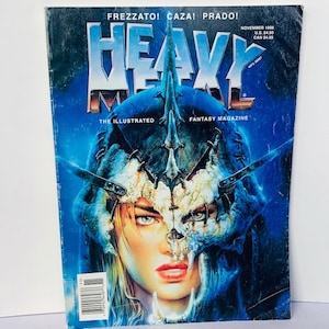 HEAVY METAL MAGAZIN Vintage Comic-Buch Graphic Novel vtg sexy Monster Fantasy Ephemera Erwachsenenmagazin November 1996 Frezzato caza prado BC4