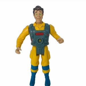 Ghostbusters action figure vtg Peter Venkman 1987 Fright Features Kenner yellow