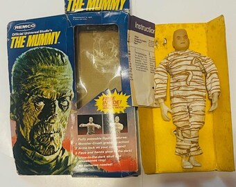 Remco Universal Monsters the Mummy Action Figure Glow Karloff 1980
