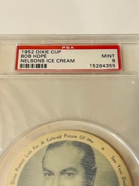 Bob Hope Dixie Cup 1952 Nelsons Ice Cream Trading Card PSA 9  display picture 1