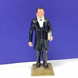 MARX TOYS PRESIDENTS 1960s vintage United States America usa action figure vtg painted plastic collectible sculpture 11th James K Polk