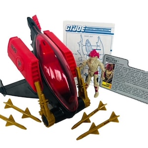 Anti-Gravity Pod Nullifier 1988 Gi Joe Cobra Hasbro ARAH Figuur Voertuig COMPLEET