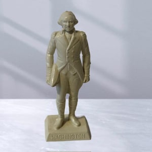 George Washington Marx President America Toy Figure 1960 vtg Political 1st 1789