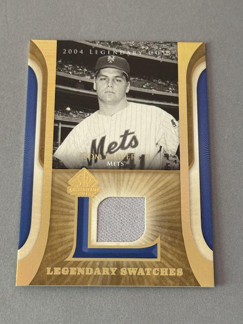 Vintage Tom Seaver Game Used Worn Jersey Patch 2004 UD Legendary